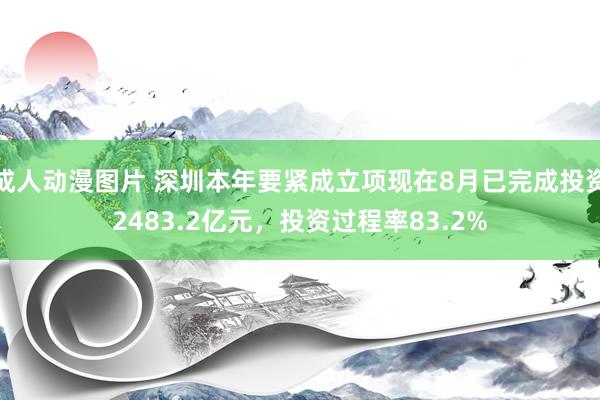 成人动漫图片 深圳本年要紧成立项现在8月已完成投资2483.2亿元，投资过程率83.2%