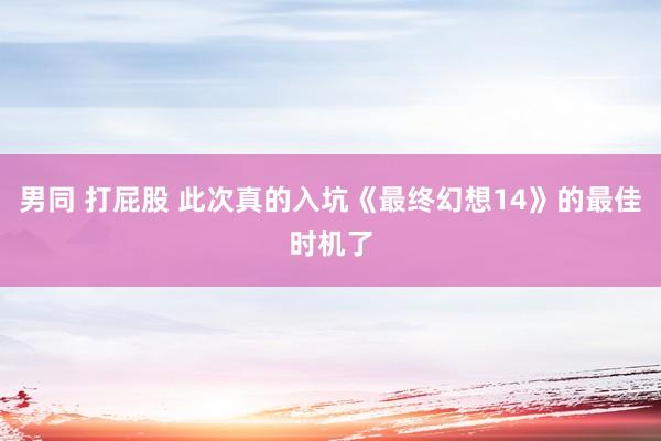 男同 打屁股 此次真的入坑《最终幻想14》的最佳时机了