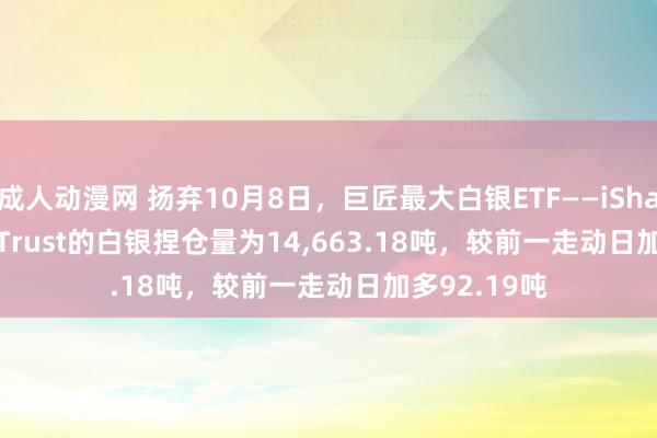 成人动漫网 扬弃10月8日，巨匠最大白银ETF——iShares Silver Trust的白银捏仓量为14，663.18吨，<a href=