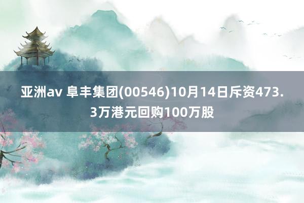 亚洲av 阜丰集团(00546)10月14日斥资473.3万港元回购100万股