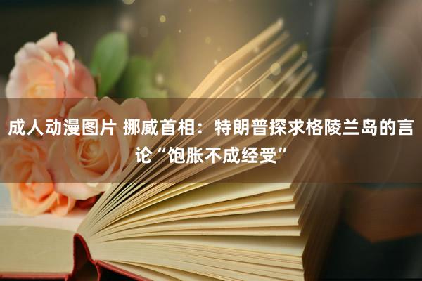 成人动漫图片 挪威首相：特朗普探求格陵兰岛的言论“饱胀不成经受”