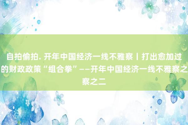 自拍偷拍. 开年中国经济一线不雅察丨打出愈加过劲的财政政策“组合拳”——开年中国经济一线不雅察之二