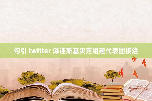 勾引 twitter 泽连斯基决定组建代表团接洽